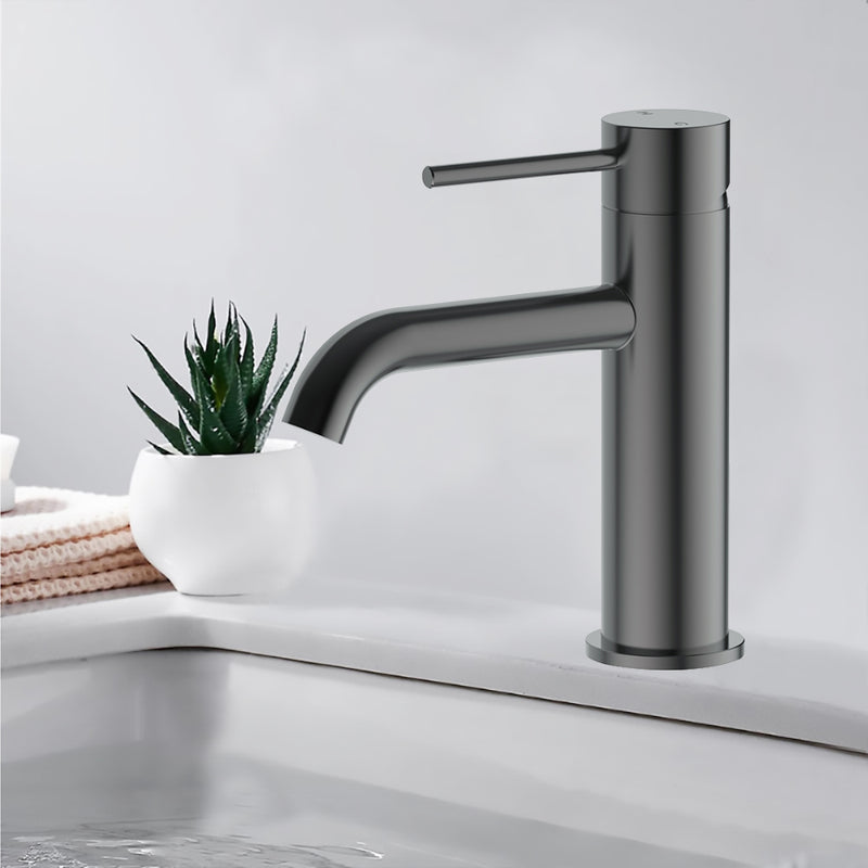 Otus Slimline SS Basin Mixer Gun Metal - PLC2001SS-GM