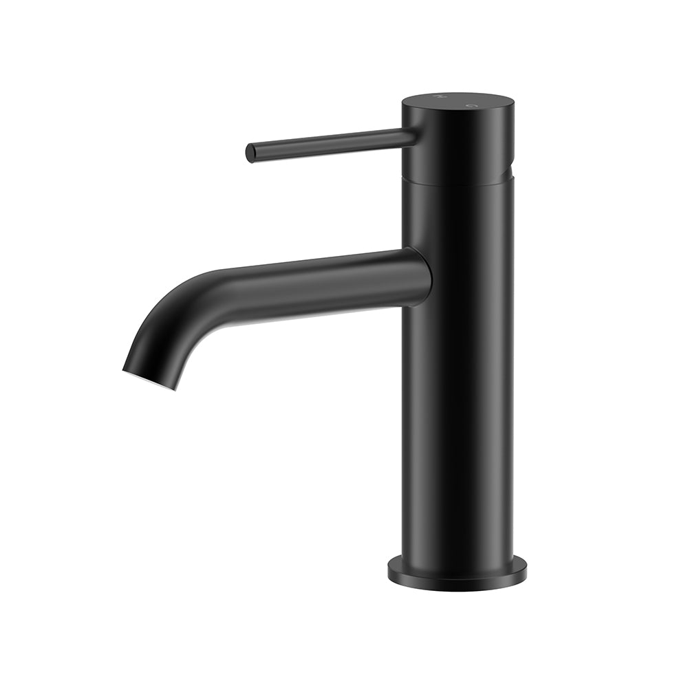 Otus Slimline SS Basin Mixer Matte Black - PLC2001SS-MB - Bathroom Hub