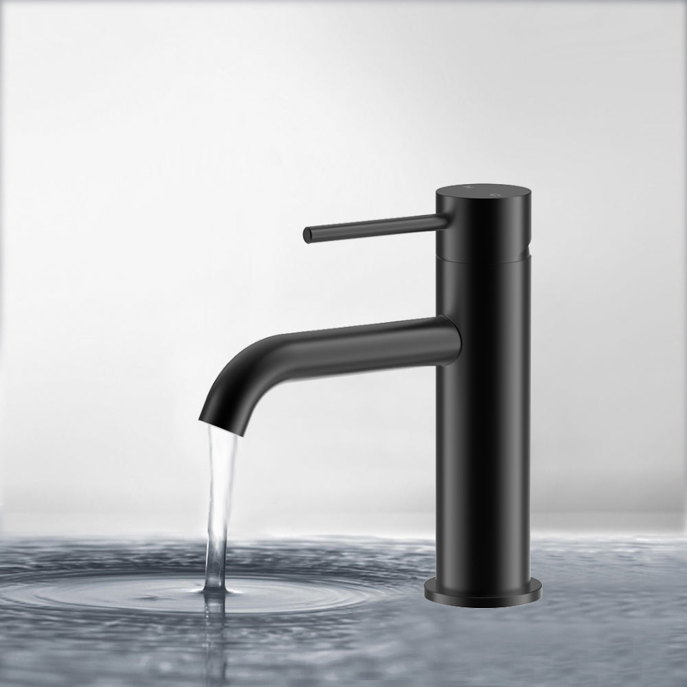 Otus Slimline SS Basin Mixer Matte Black - PLC2001SS-MB - Bathroom Hub