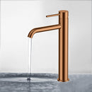 Otus Slimline SS Highrise Basin Mixer Brush Copper PLC2002SS-BC