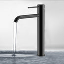 Otus Slimline SS Highrise Basin Mixer Matte Black PLC2002SS-MB