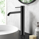 Otus Slimline SS Highrise Basin Mixer Matte Black PLC2002SS-MB