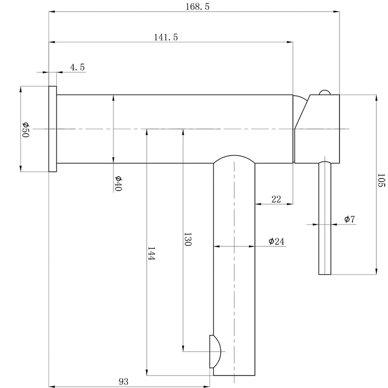 Otus Slimline Basin Mixer - Chrome - PLC2003SS-CH