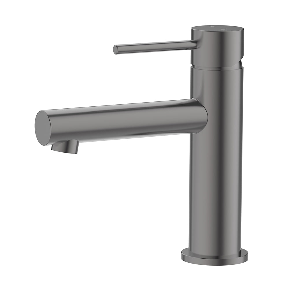Otus Slimline SS Basin Mixer in Gun Metal PLC2003SS-GM - Bathroom Hub