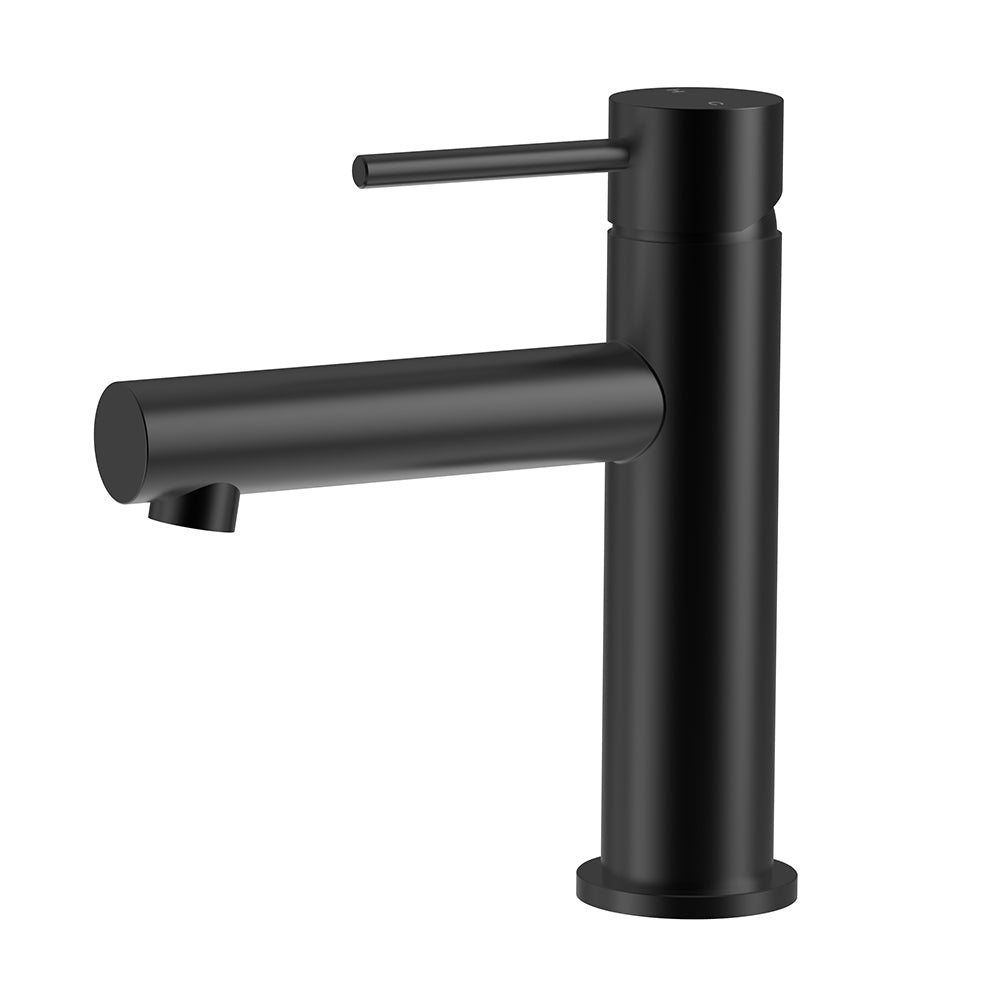Otus Slimline SS Basin Mixer In Matt Black- PLC2003SS -MB - Bathroom Hub