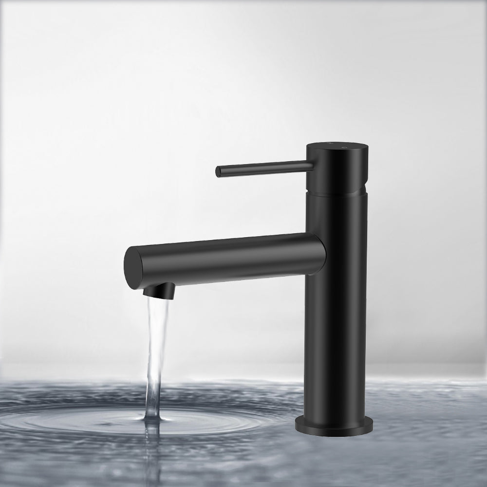Otus Slimline SS Basin Mixer In Matt Black- PLC2003SS -MB - Bathroom Hub