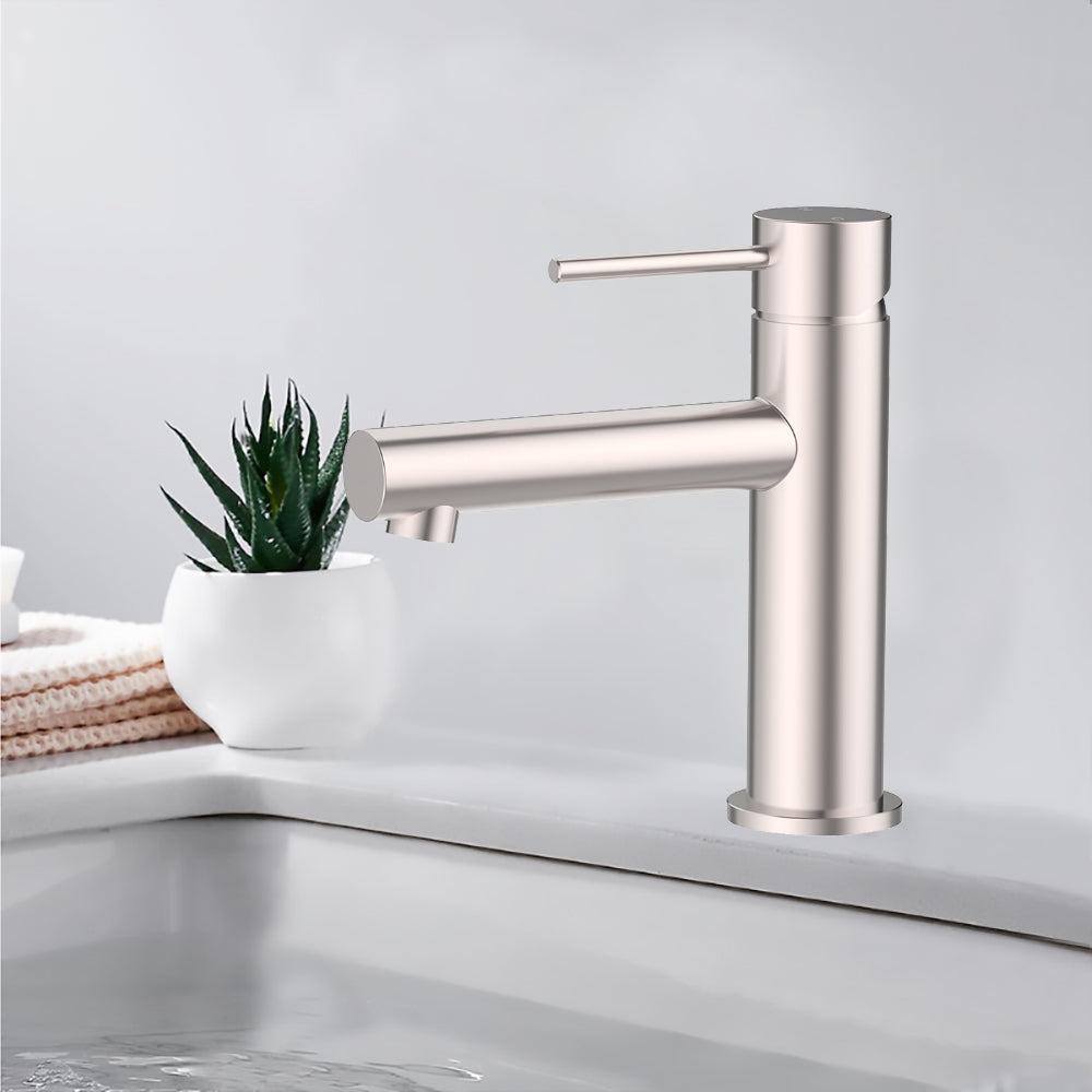 Otus Slimline Stainless Steel Basin Mixer PLC2003SS - Bathroom Hub