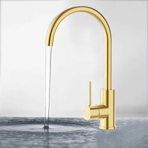Otus Slimline Brushed Gold Basin Mixer PLC2005SS-BG