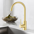 Otus Slimline Brushed Gold Basin Mixer PLC2005SS-BG