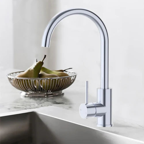 Otus Slimline Stainless Steel Basin Mixer PLC2005SS