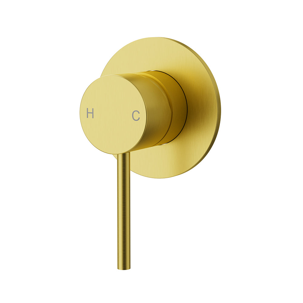 Otus Slimline SS Wall Mixer Trim Kits Brushed Gold-PLC3001SS-TK-BG - Bathroom Hub