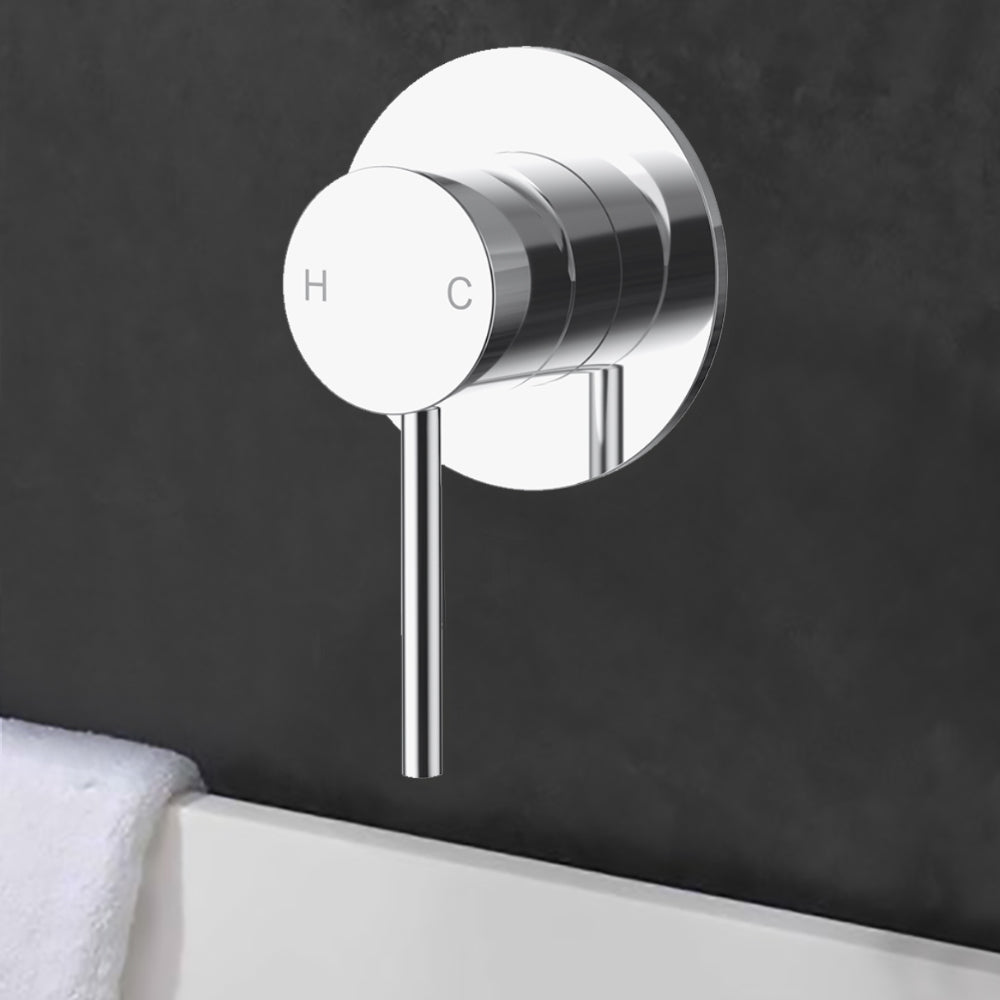 Otus Slimline SS Wall Mixer Trim Kits Chrome - PLC3001SS-TK-CH - Bathroom Hub
