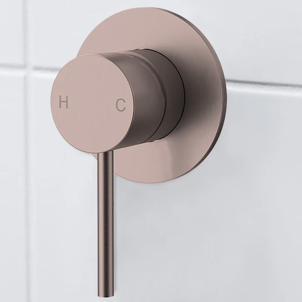 Otus Slimline SS Wall Mixer Trim Kits Brush Bronze - PLC3001SS-TK BB - Bathroom Hub