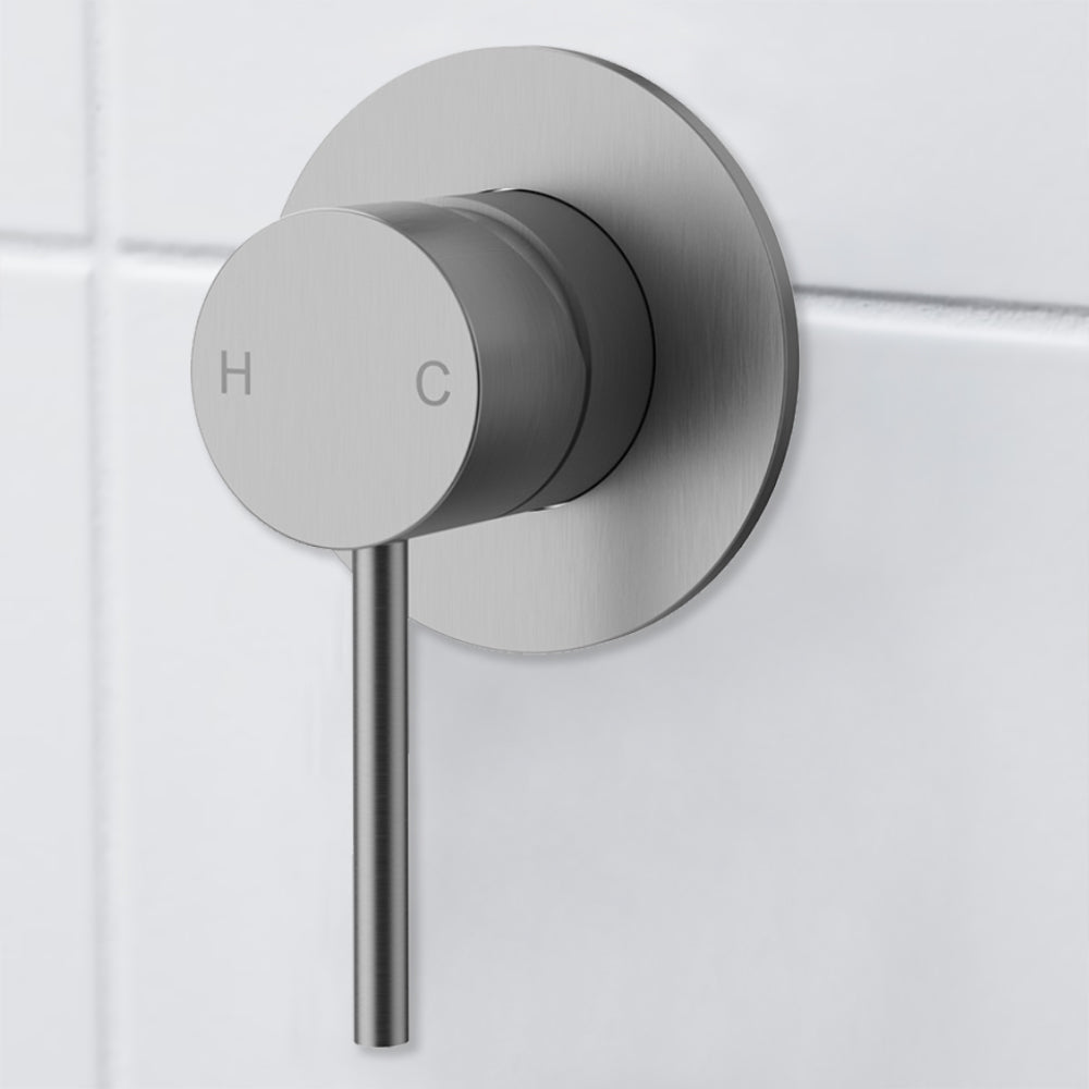 Otus Slimline SS Wall Mixer Trim Kits - PLC3001SS-TK - Bathroom Hub