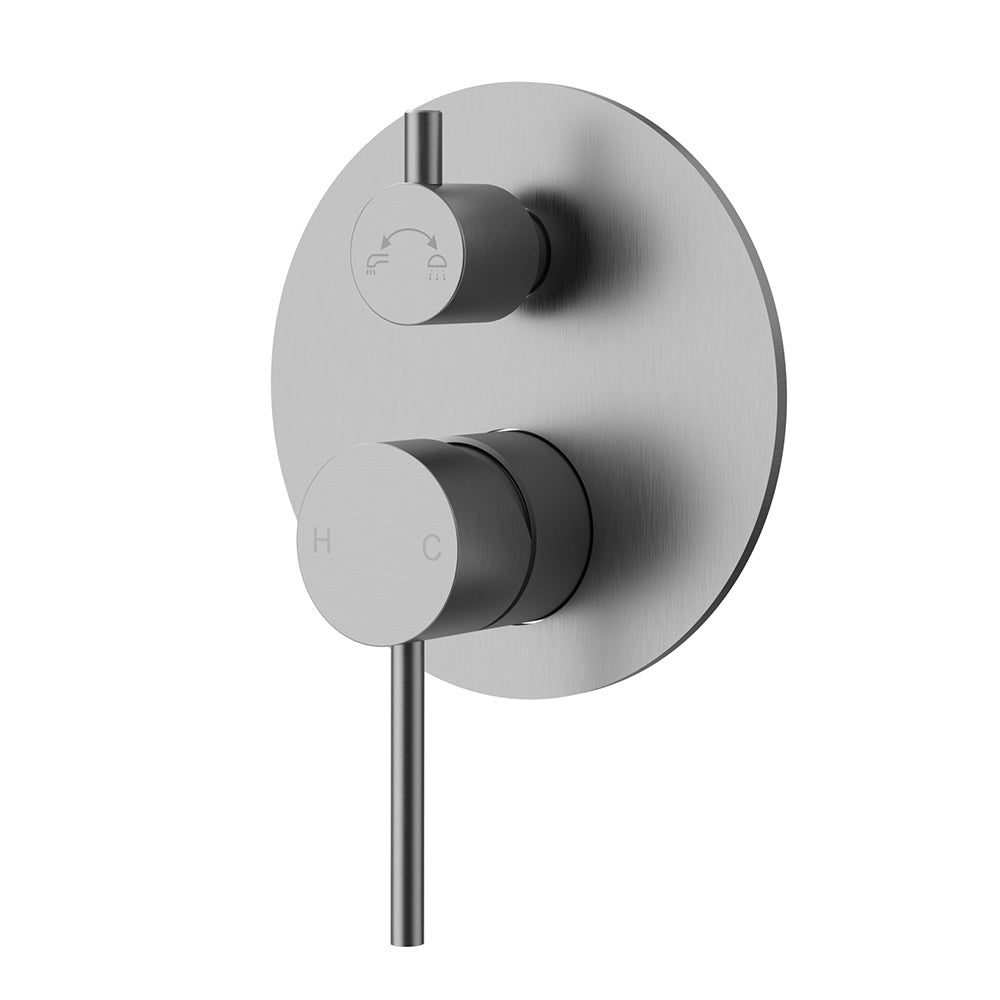 Otus Slimline SS Wall Diverter Mixer Trim Kits - PLC3002SS-TK - Bathroom Hub