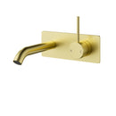 Otus Slimline Wall Basin Mixer Level Up Trim Kit Brushed Gold PLC3003SS-LU-TK-BG