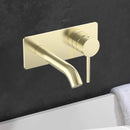 Otus Slimline SS Wall Basin Mixer Trim Kits French Gold PLC3003SS-TK-FG