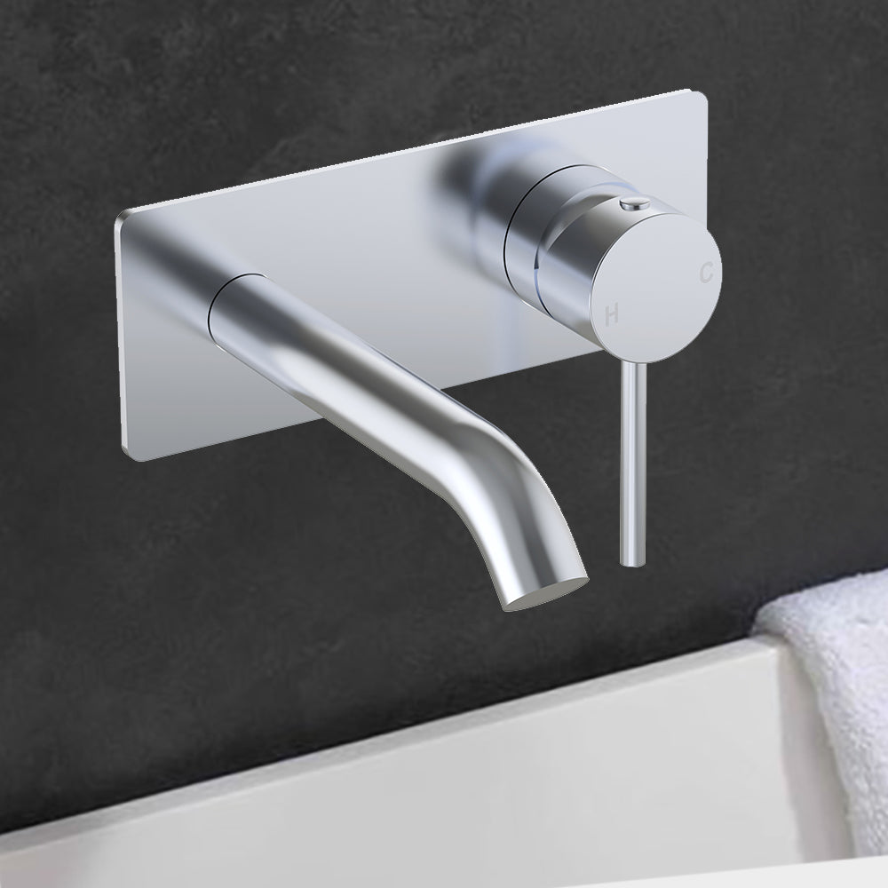 Otus Slimline SS Wall Basin Mixer Trim Kits Chrome PLC3003SS-TK-CH - Bathroom Hub