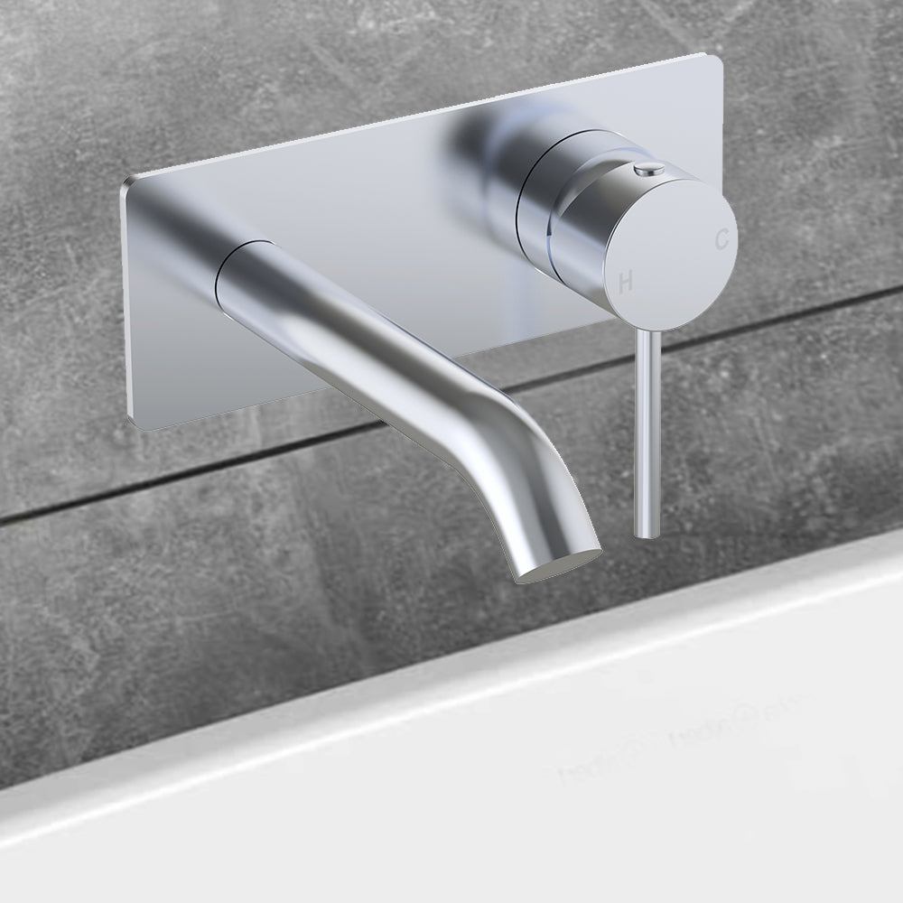Otus Slimline SS Wall Basin Mixer Trim Kits Chrome PLC3003SS-TK-CH - Bathroom Hub