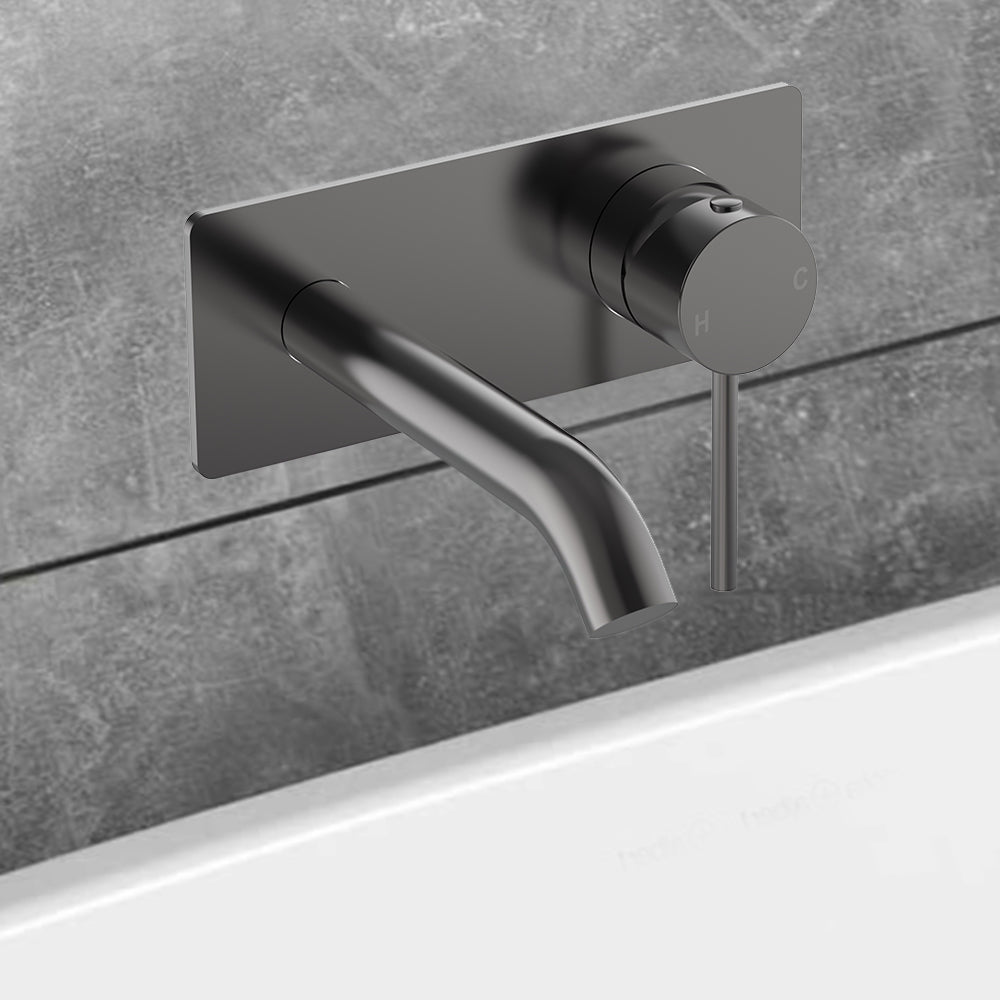 Otus Slimline SS Wall Basin Mixer Trim Kits Gun Metal PLC3003SS-TK-GM - Bathroom Hub