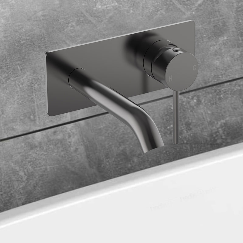 Otus Slimline SS Wall Basin Mixer Trim Kits Gun Metal PLC3003SS-TK-GM