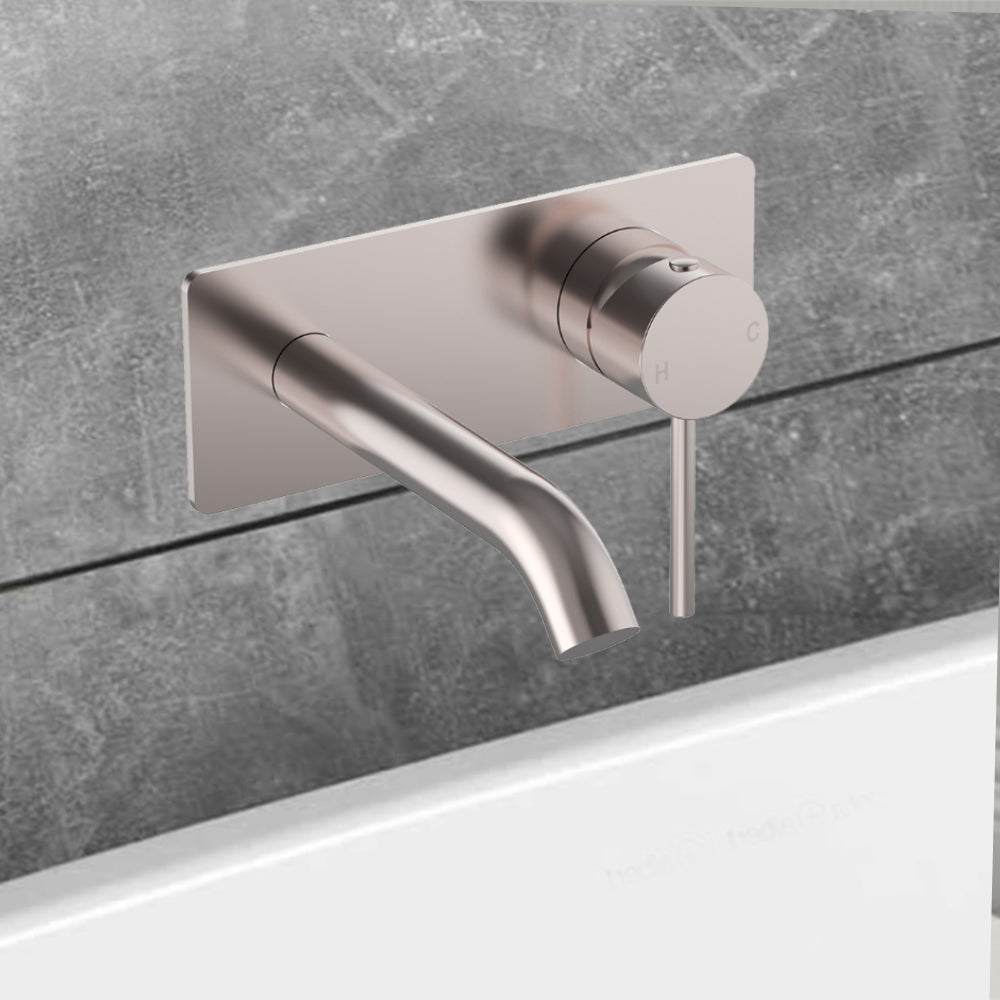 Otus Slimline SS Wall Basin Mixer Trim Kits PLC3003SS-TK-BN - Bathroom Hub