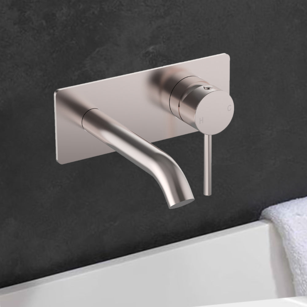 Otus Slimline SS Wall Basin Mixer Trim Kits PLC3003SS-TK-BN - Bathroom Hub