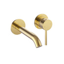 Otus Slimline SS Wall Basin Mixer Separate Trim Kit Brushed Gold PLC3004SS-TK-BG