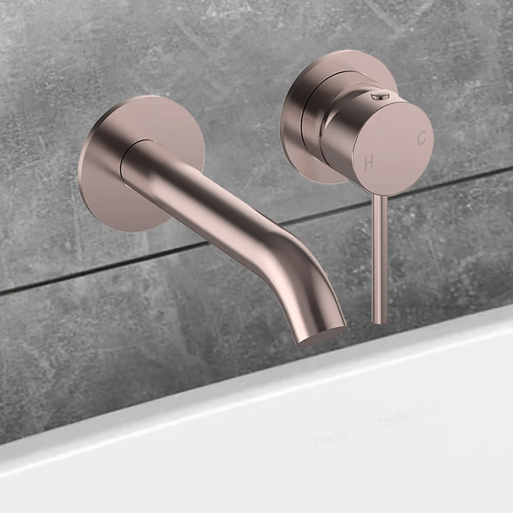Otus Slimline SS Wall Basin Mixer Separate Trim Kit Brush Bronze PLC3004SS-TK BB - Bathroom Hub