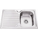 Eden Single Bowl & Single Drainer Kitchen Sink 780 x 480mm PN780ARHB