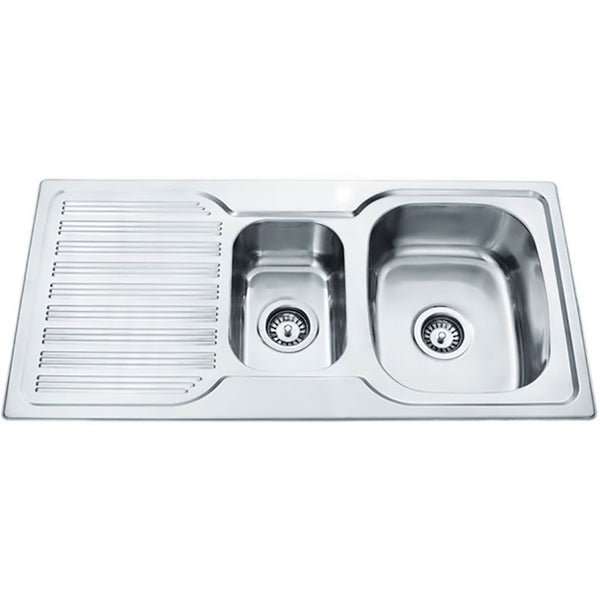Eden 1 & 1/2 Bowl & Single Drainer Kitchen Sink 980 x 480mm PN980ARHB