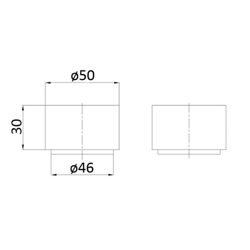 Wall Top Assemblies Brushed Gold