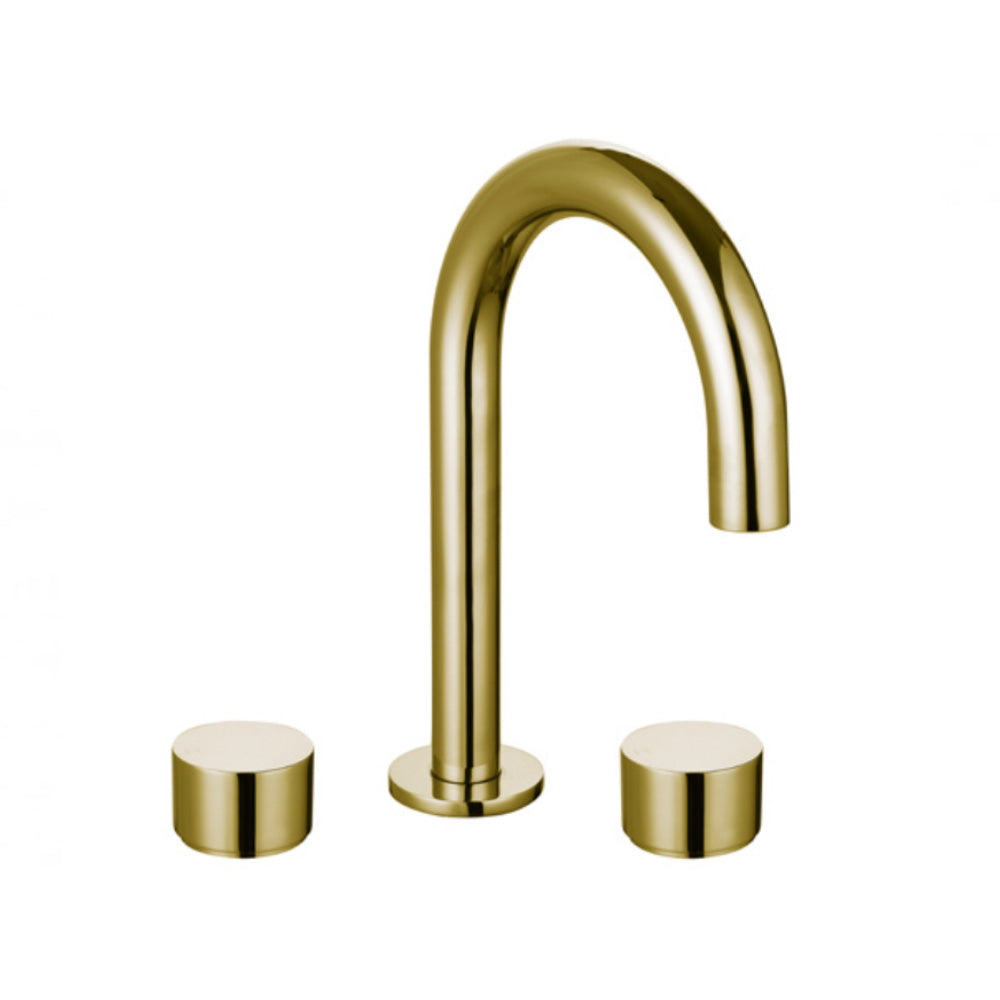 Tana 1/4 Turn C/D Basin Tap Set Brushed Gold - POK90NZ04-BG