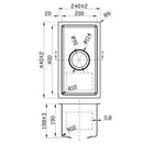New Cora Single Bowl Kitchen Sink 240 x 400mm PR2040N