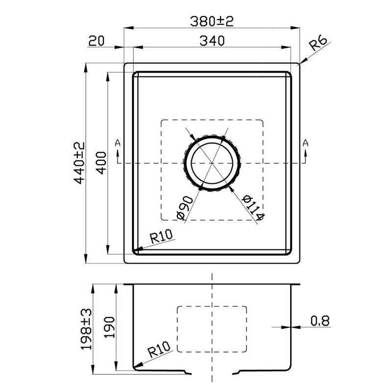 New Cora Double Bowl Kitchen Sink 750 x 440mm