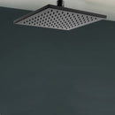 Eden Square Shower Head 200mm Matt Black PRB1067N-B