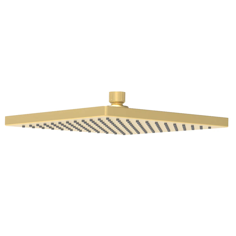 Rosa Shower Head Square 200mm Brushed Gold PRP1025-1N-BG