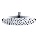 Otus Round Plastic Shower Head Brushed Nickel  200mm PRP1052N-BN
