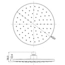 Otus Shower Head 250mm Chrome PRP311001