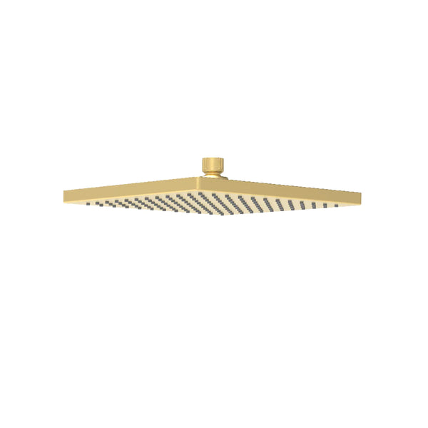 Rosa Square Shower Head 250mm Brushed Gold - PRP321001-BG