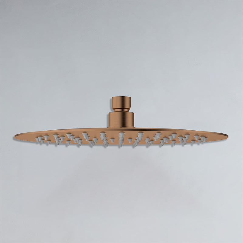 Dove Round SS Shower Head 250mm Brush Copper - PRS0901N-R-BC