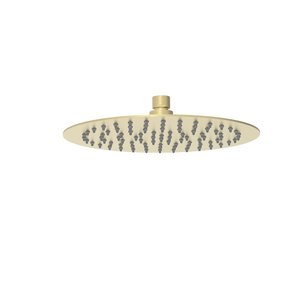 Dove Round SS Shower Head 250mm Brushed Gold - PRS0901N-R-BG - Bathroom Hub