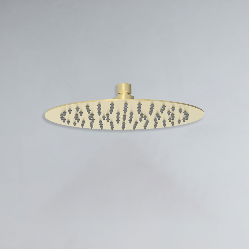 Dove Round SS Shower Head 250mm Brushed Gold - PRS0901N-R-BG - Bathroom Hub