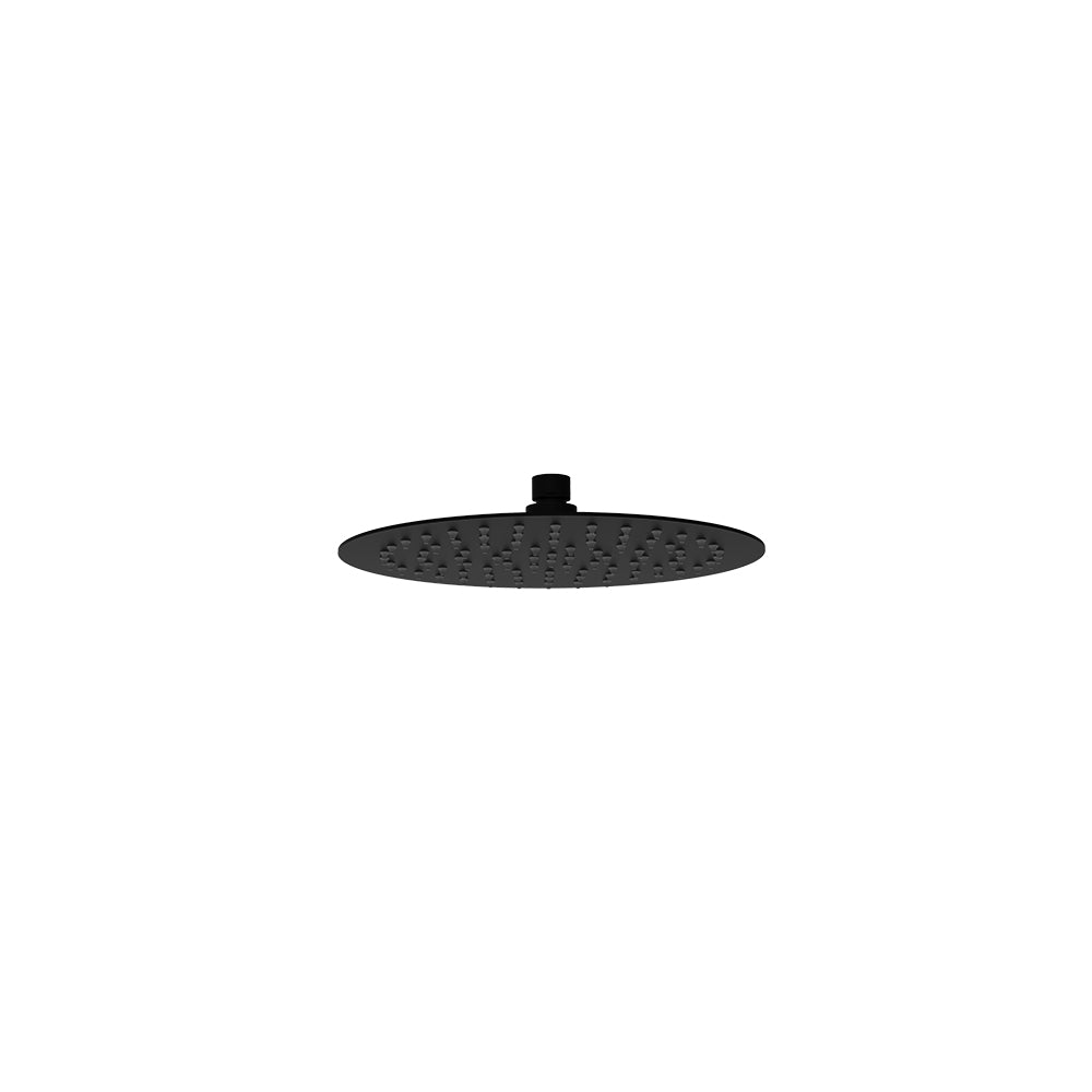 Dove Round SS Shower Head 250mm Matt Black - PRS0901N-R-MB - Bathroom Hub