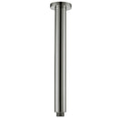 Round Vertical Shower Arm 300mm Brushed Nickel PRY001-BN