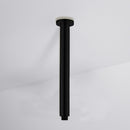 Round Vertical Shower Arm 300mm Matt Black PRY001-B