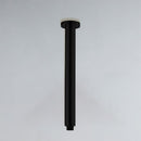 Round Vertical Shower Arm 300mm Matt Black PRY001-B