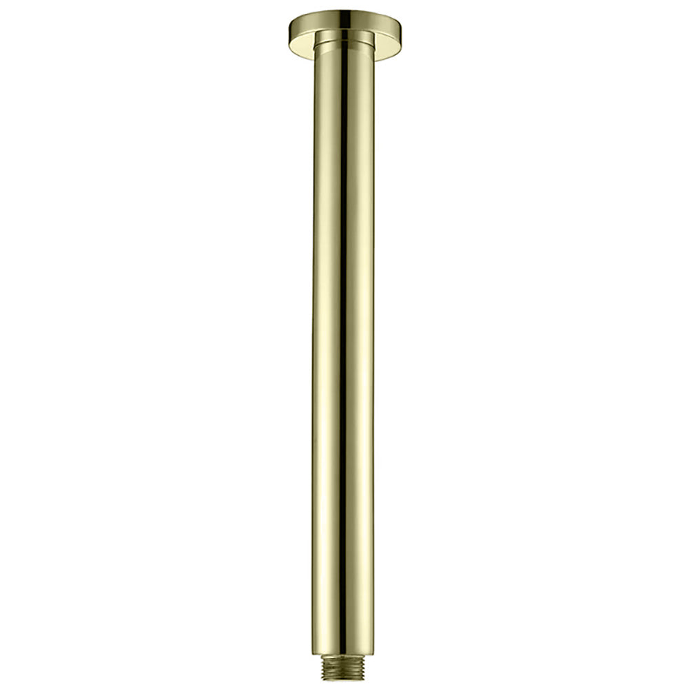 Round Vertical Shower Arm 300mm French Gold PRY001-FG