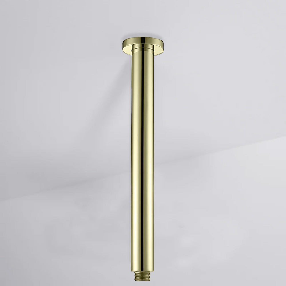 Round Vertical Shower Arm 300mm French Gold PRY001-FG