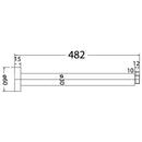 Round Vertical Arm 470mm PRY001A